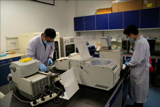 实验室动物试验失败案例，工程师调试生物反应器工作照